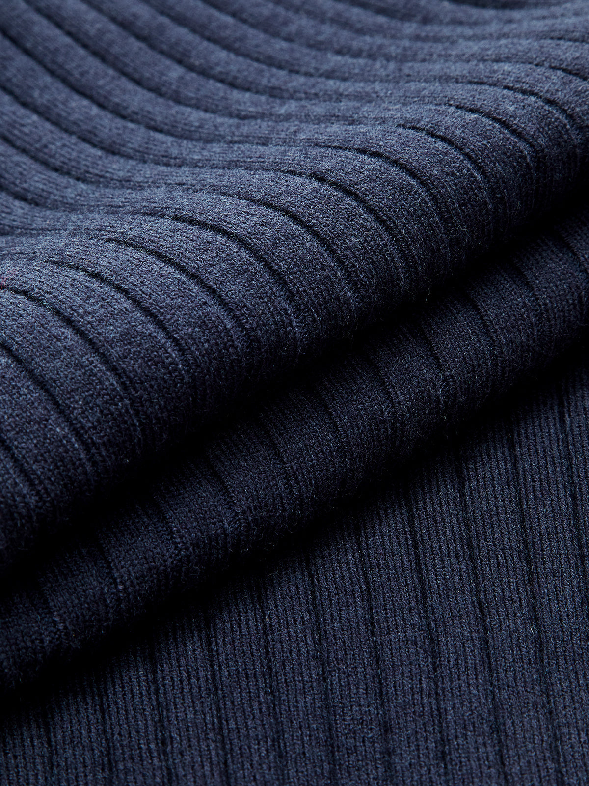 Contrast Flared Cuff Turtleneck Sweater Cozy Winter Knitwear