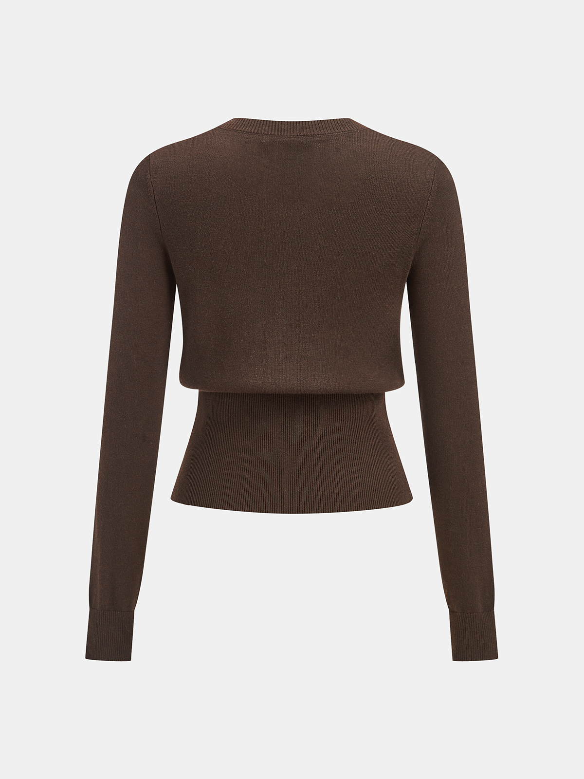 Metal Button Knit Cardigan Cozy Long Sleeve Sweater
