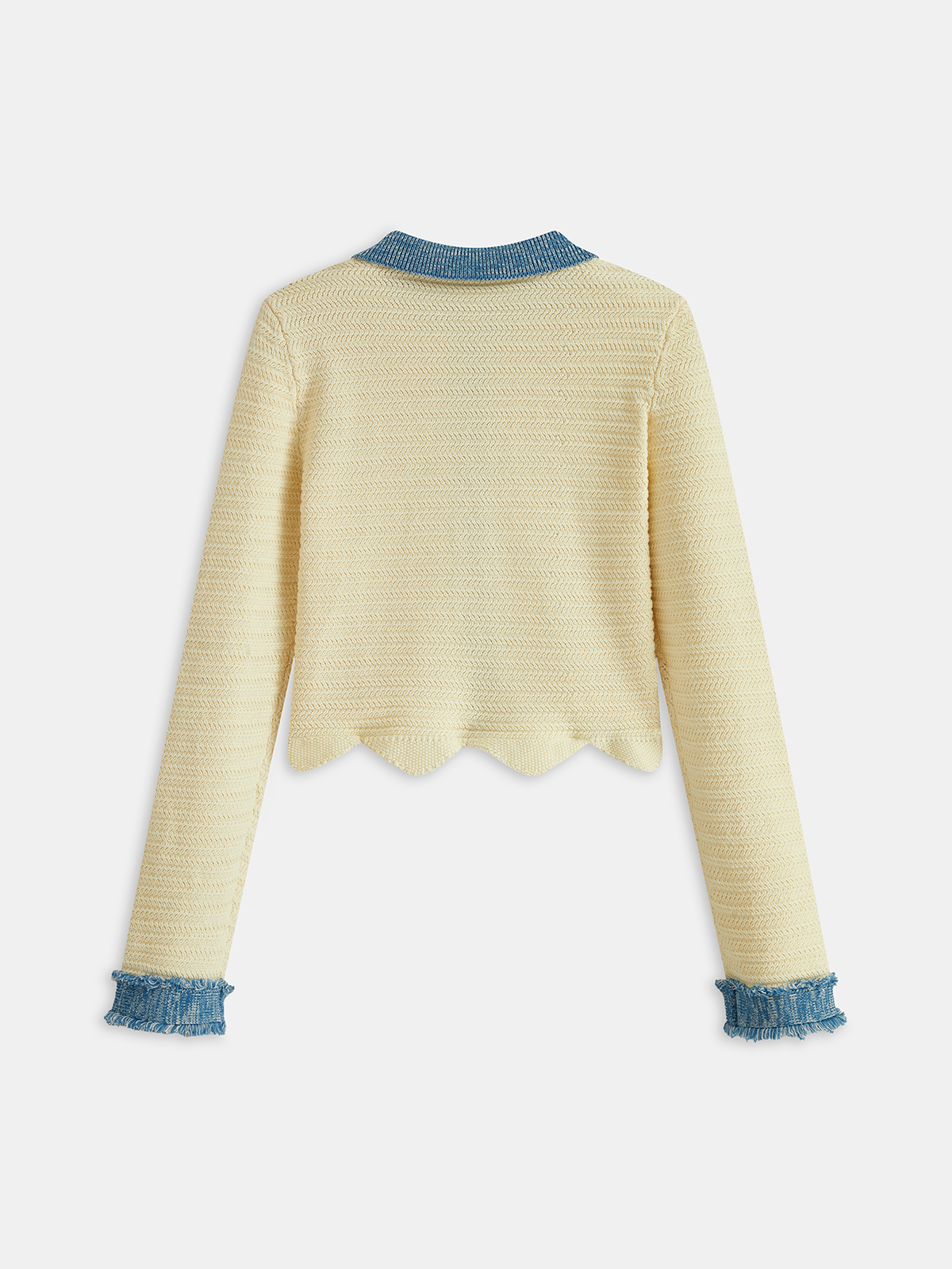 Scallop Edge Cardigan for Women Lightweight Comfort