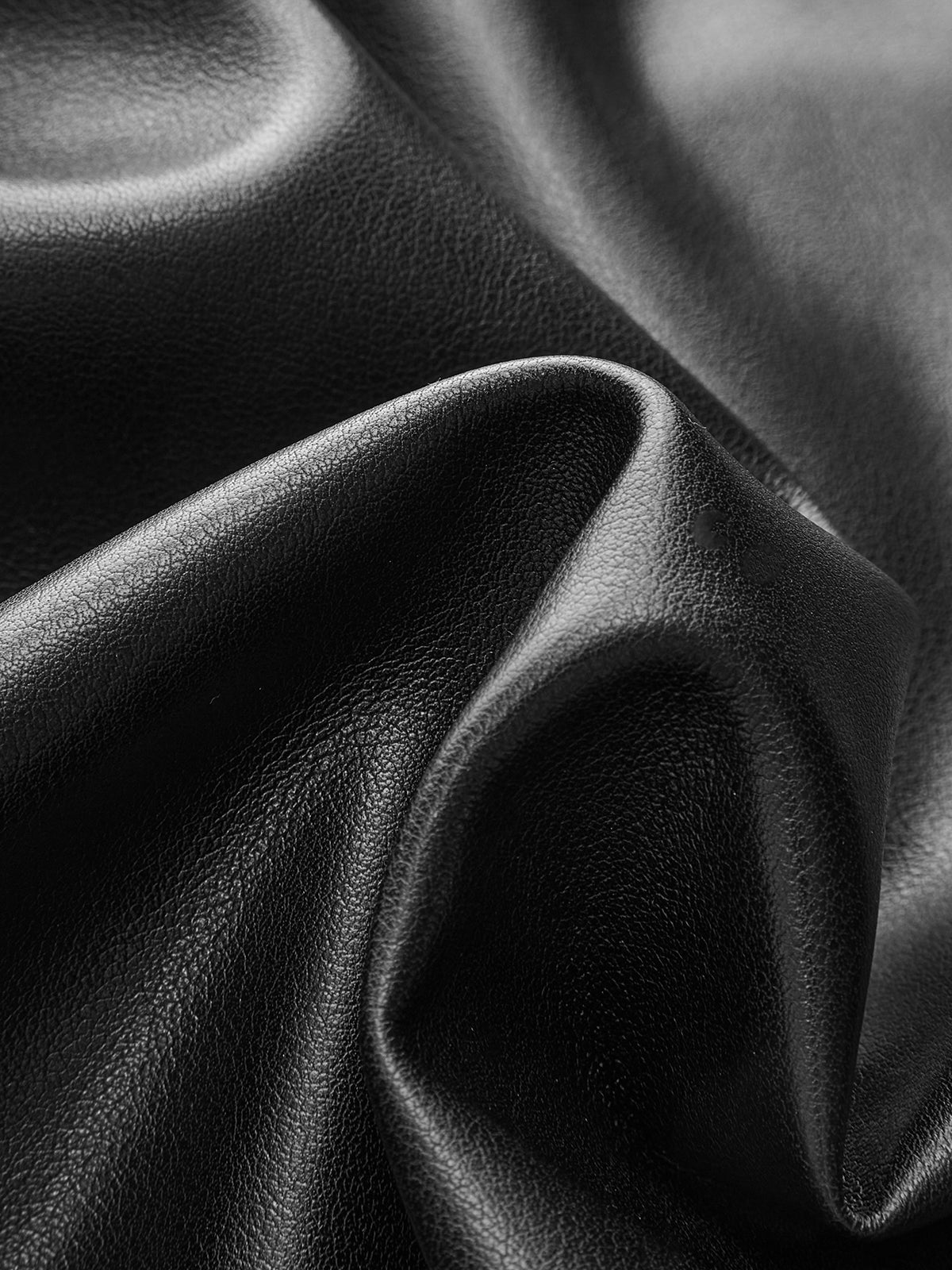 PU Leather Panel Long Sleeve Knit Dress for Women, Comfort Fit