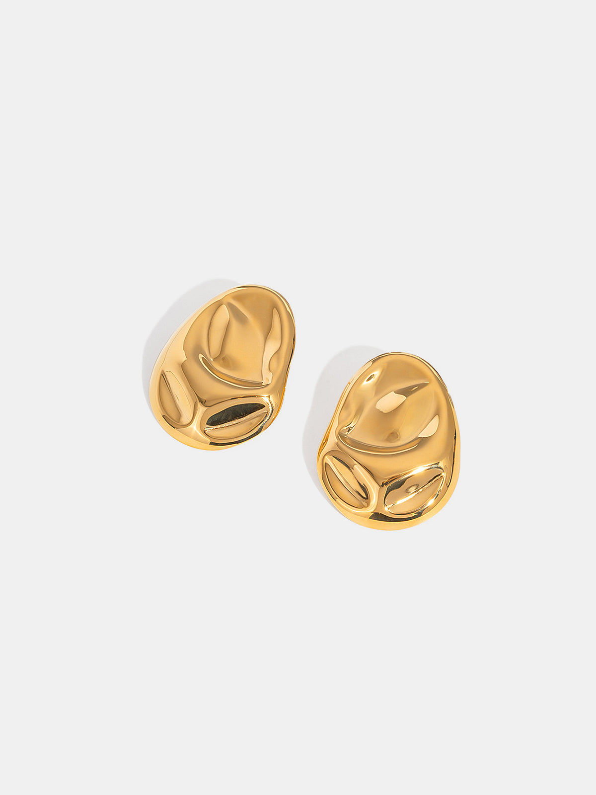 Oversized Irregular Shaped Drop Earrings Unique Fashion Accessory