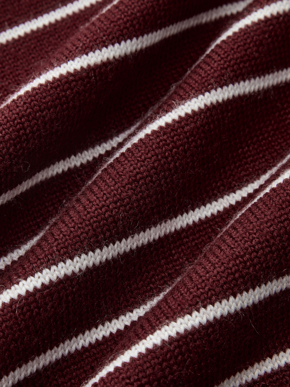 Striped Long Sleeved Knit Polo Top for Casual Wear