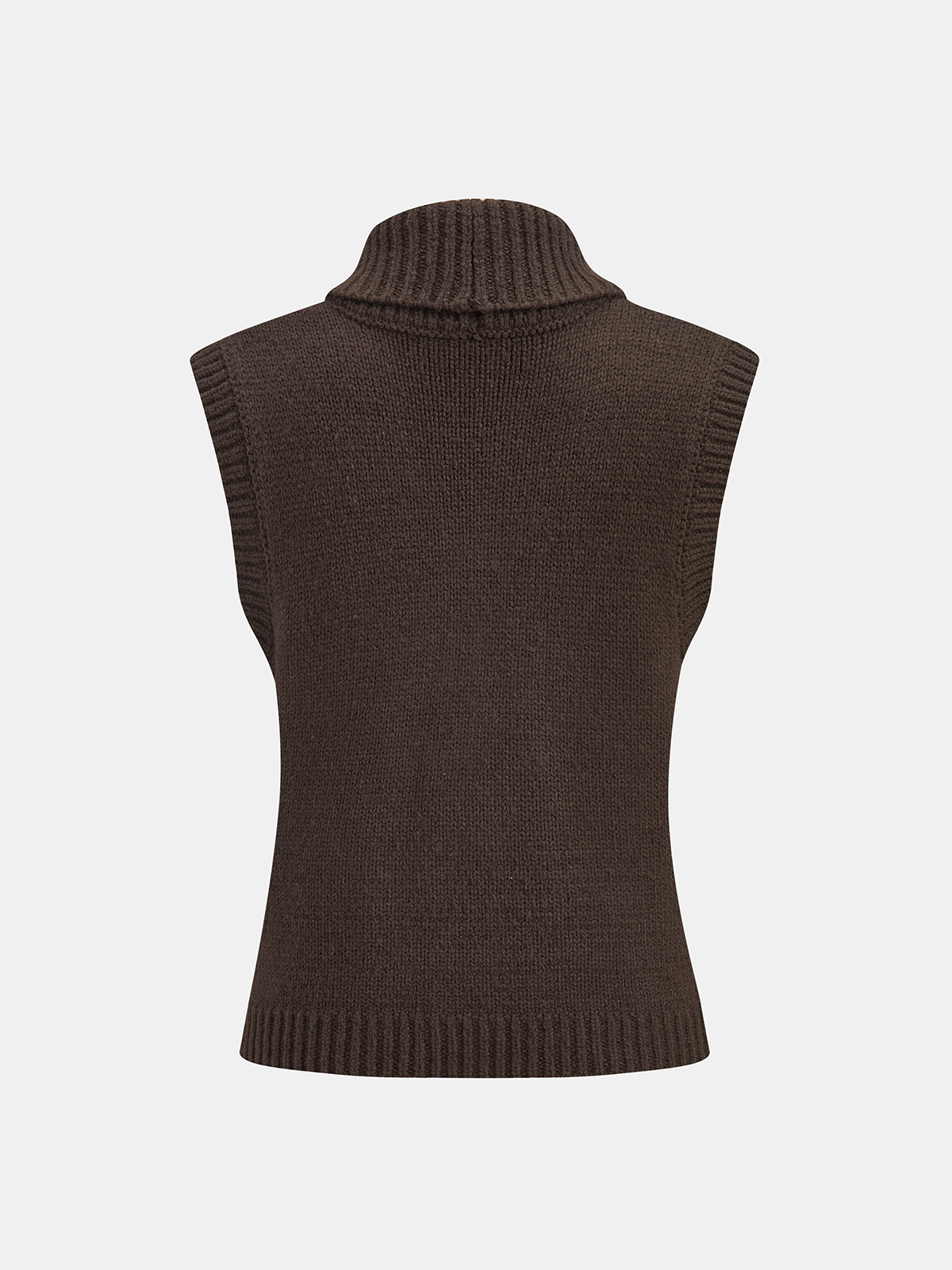 Cable-Knit Wool-Blend Collared Sweater Vest for Men and Women - Versatile Layer