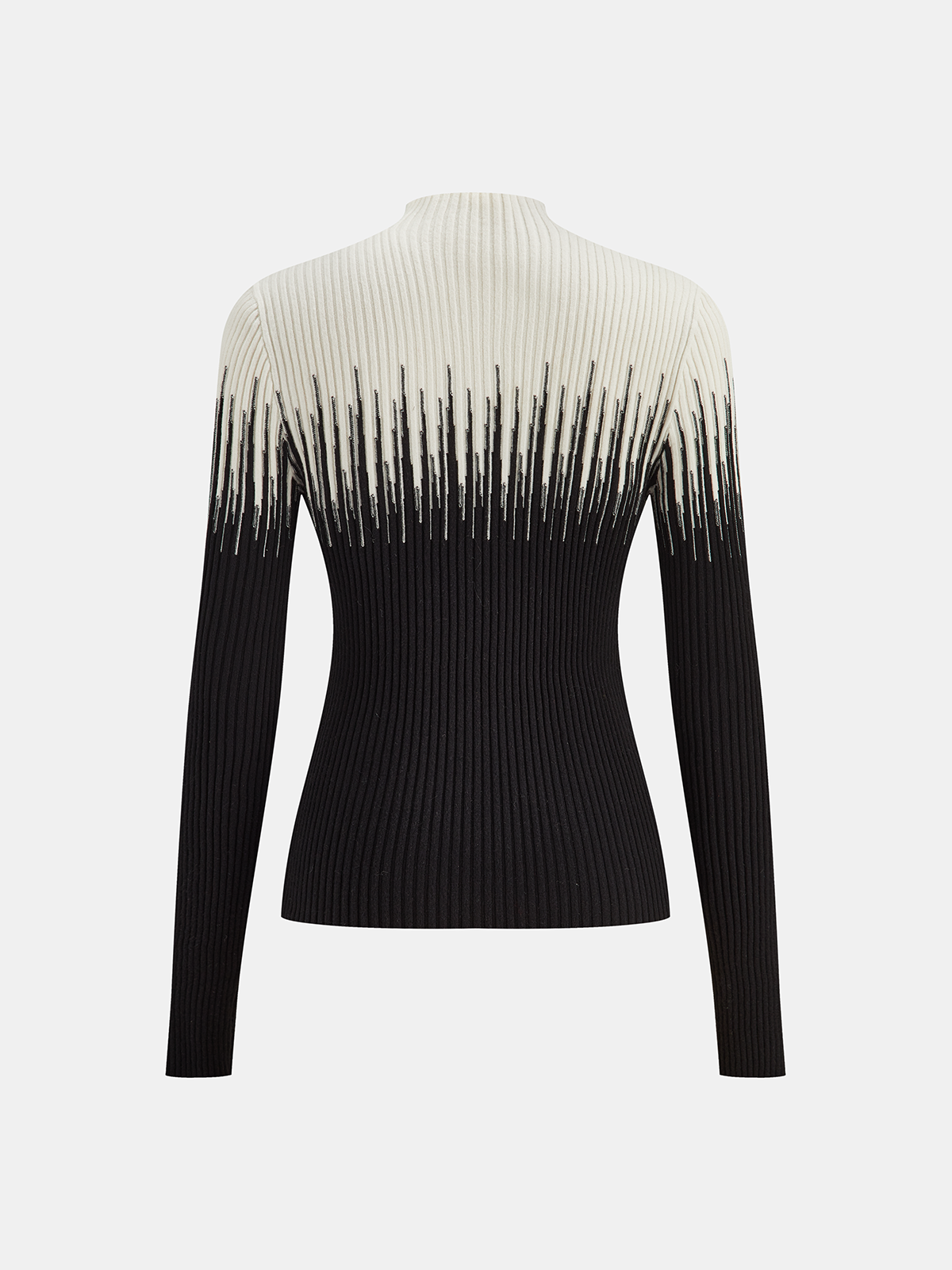 Geometric Pattern High Neck Sweater for Stylish Winter Layering