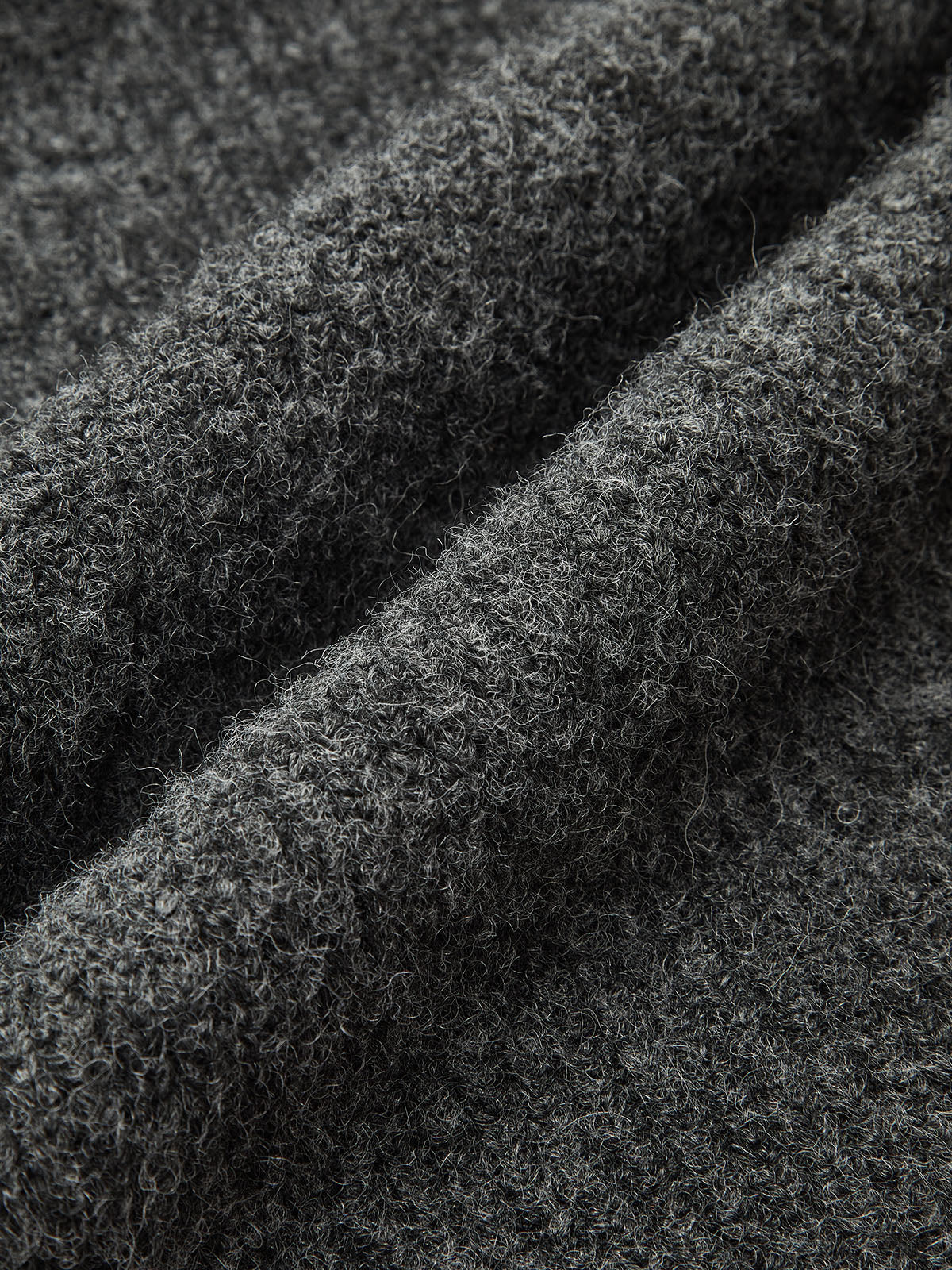 Wool-Blend Fuzzy Midi Dress for Women Casual Fall