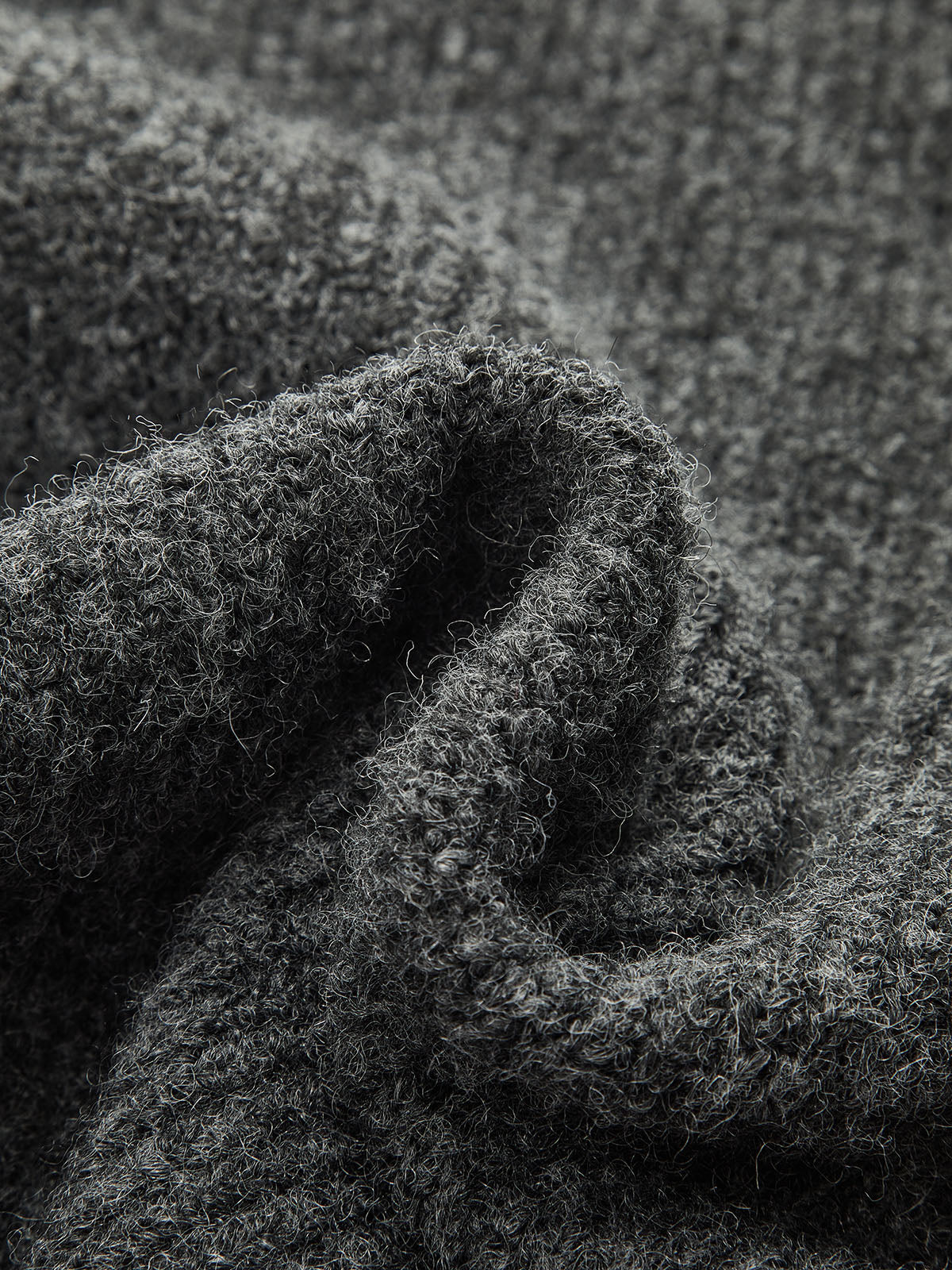 Wool-Blend Fuzzy Midi Dress for Women Casual Fall