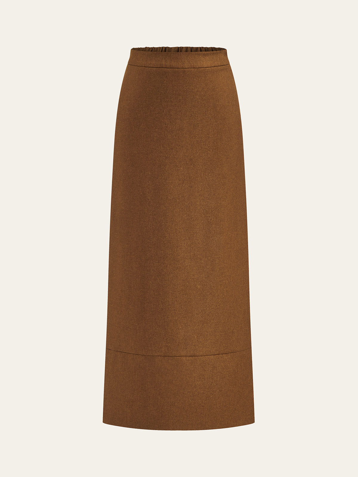 Elastic Waist Slit Maxi Skirt with Flowy Design for Women