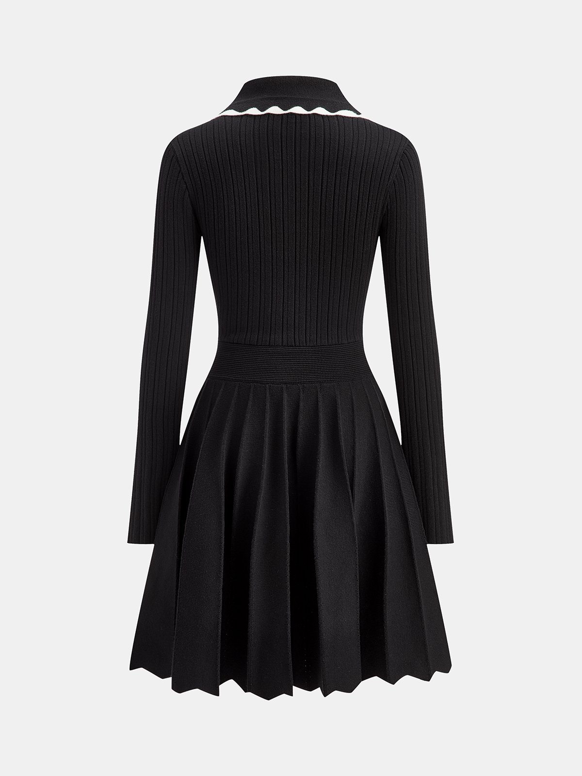 Ribbed Polo Dress for Women Classic Fit Comfortable