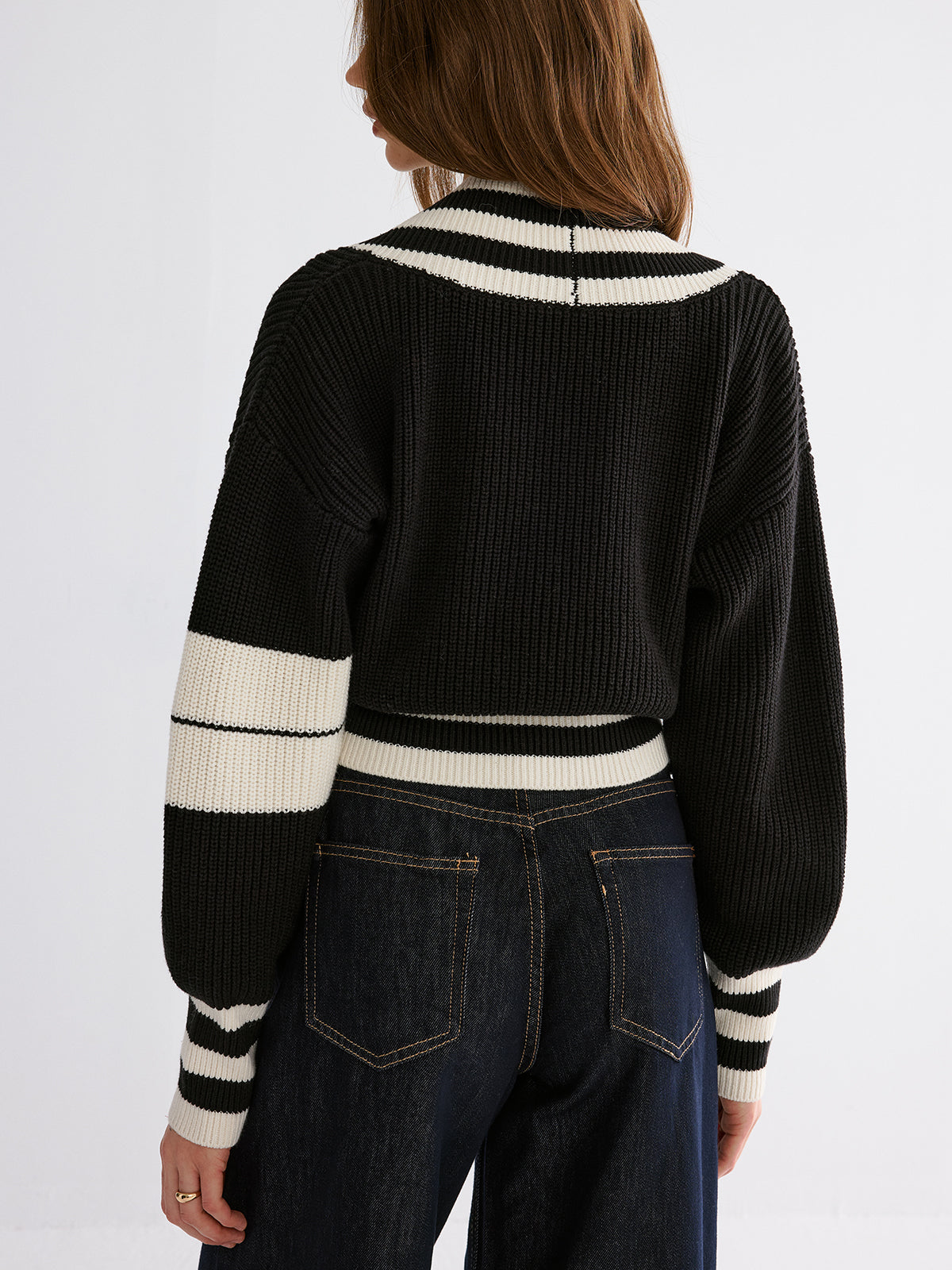 Striped Casual Knitted Sweater for Winter Comfort and Style