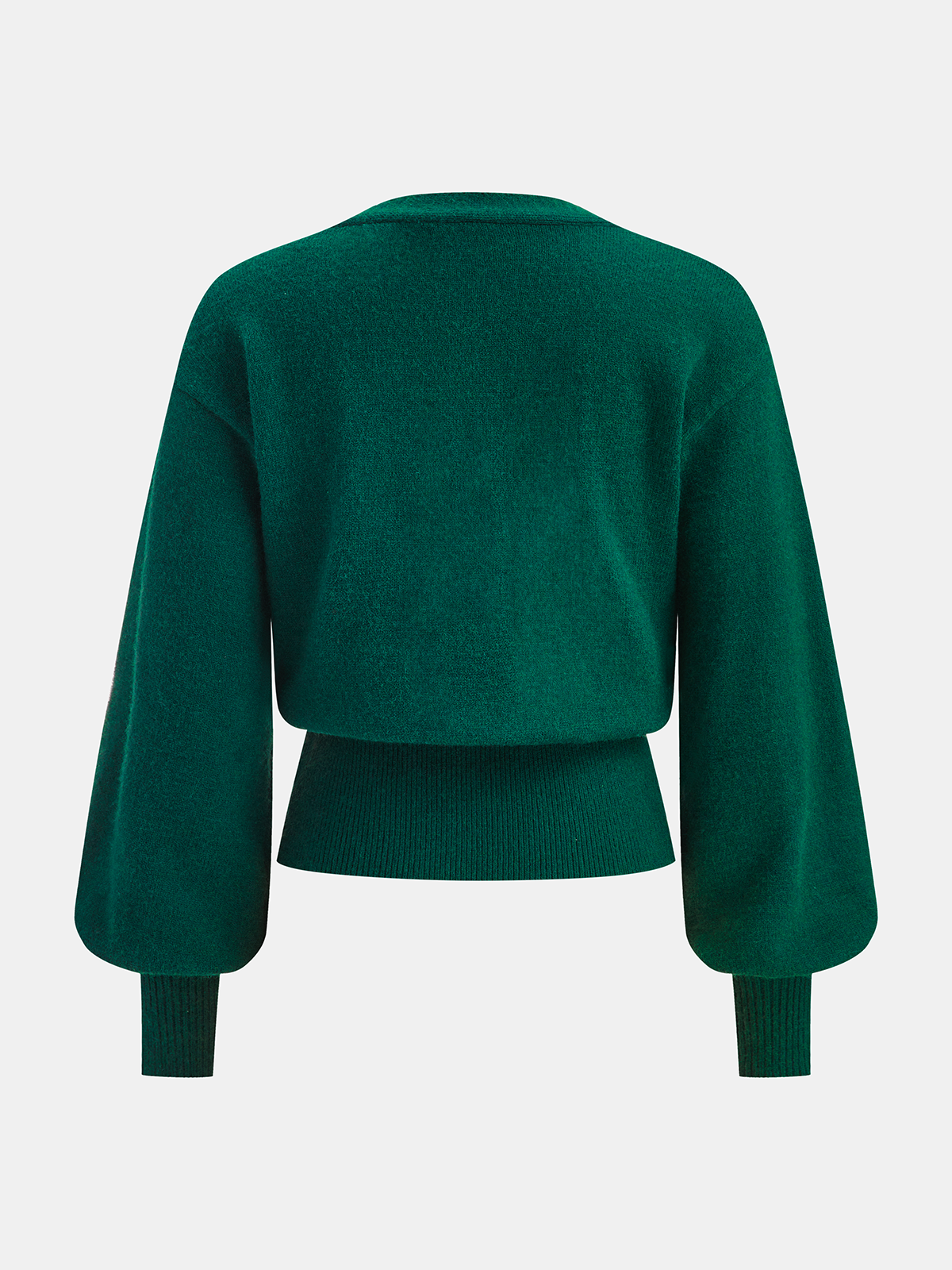 Metal Detail V-Neck Cardigan Cozy Lightweight Classic Fit