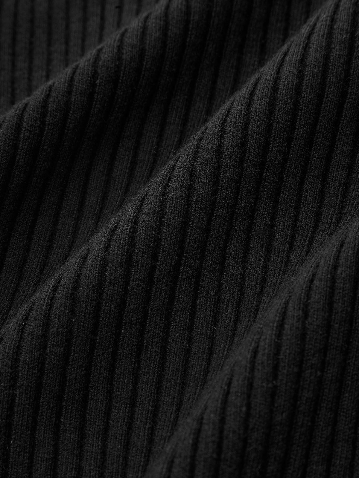 Mesh Panel Wool Blend Mock Neck Top - Winter Essential, Long Sleeve, Soft Fabric