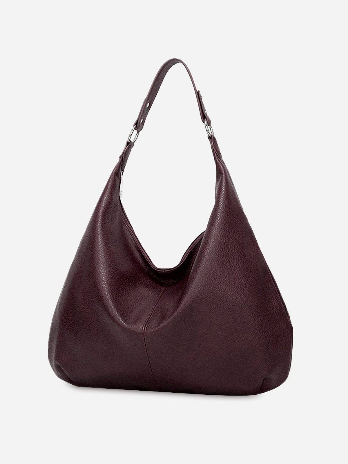 PU Leather Hobo Bag Spacious Everyday Shoulder Handbag