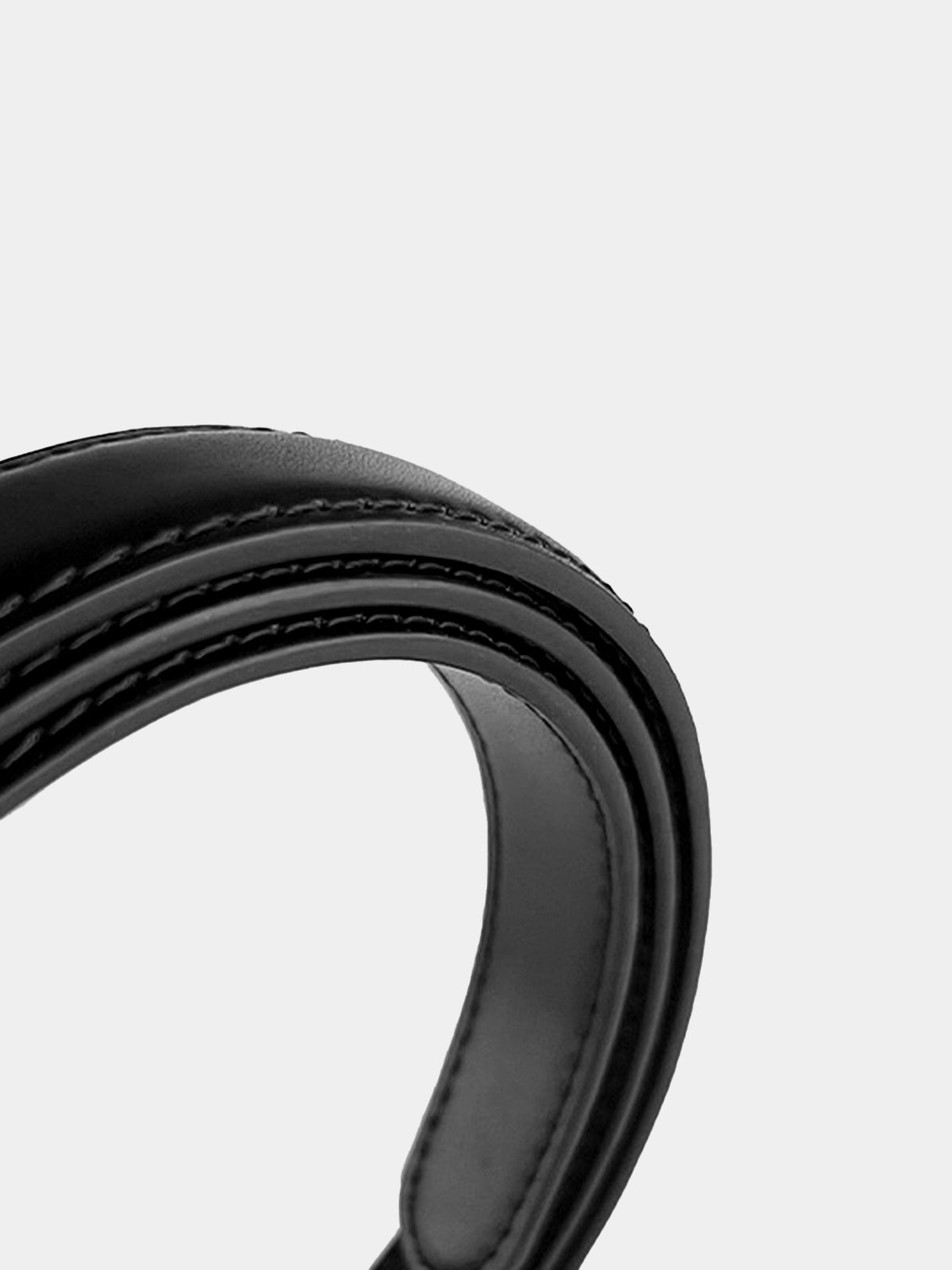 Horsebit Buckle Leather Thin Belt, Adjustable Classic Fashion Accessory