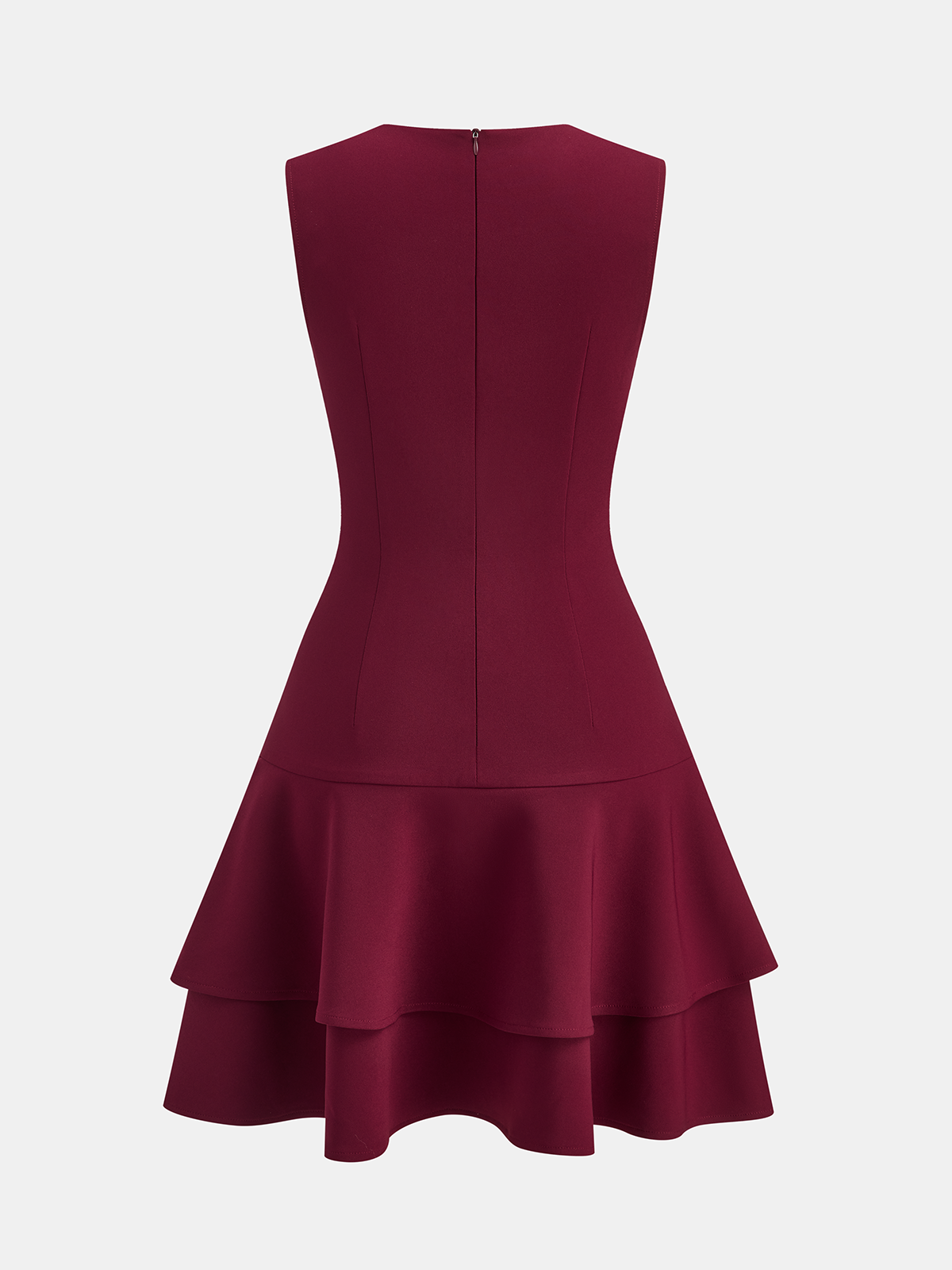Asymmetric Ruffle Hem Sleeveless Mini Dress for Women Summer Casual