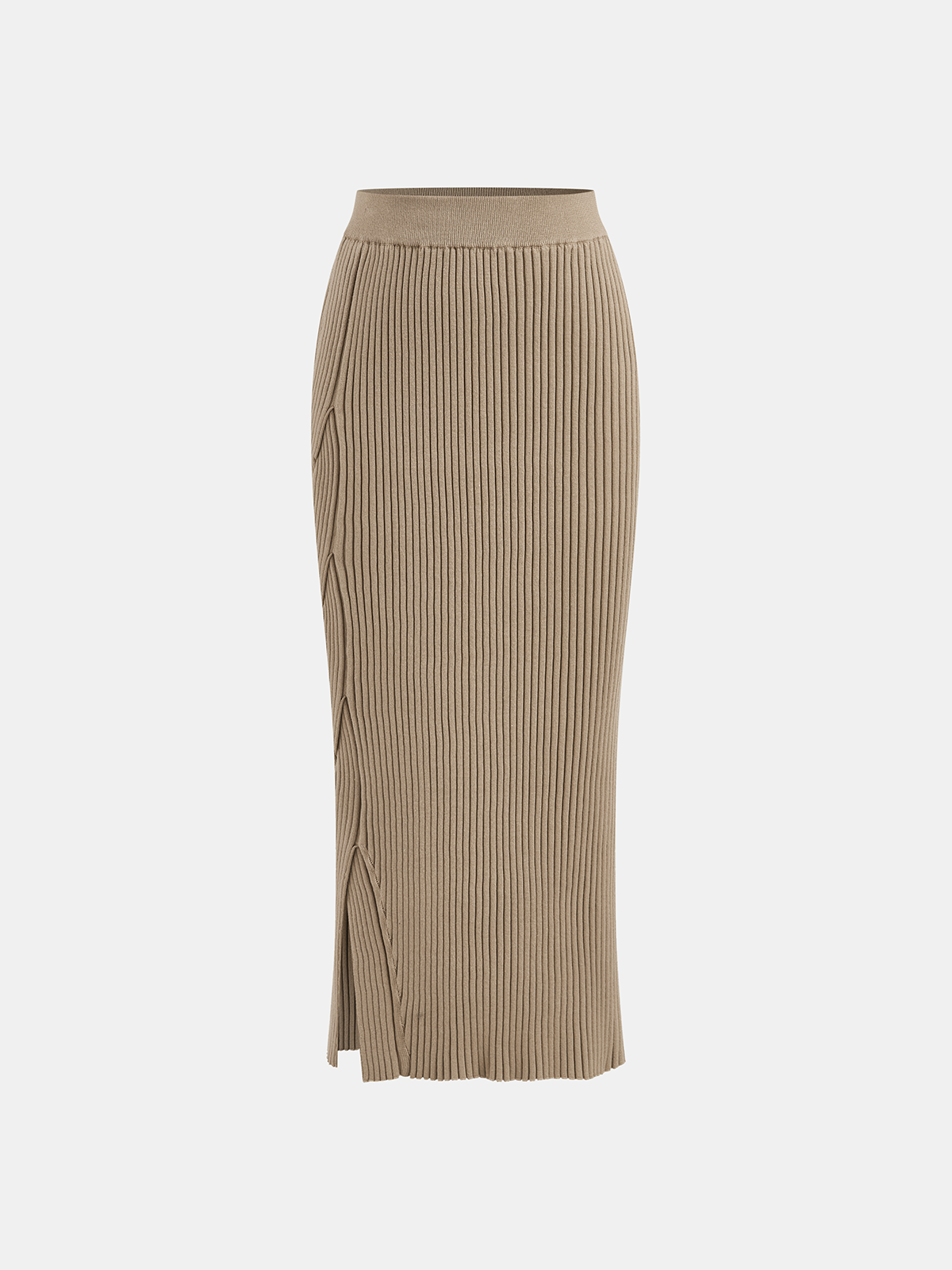 Mock Neck Cross-Over Crop Top and Midi Skirt Set for Women Stylish Comfort