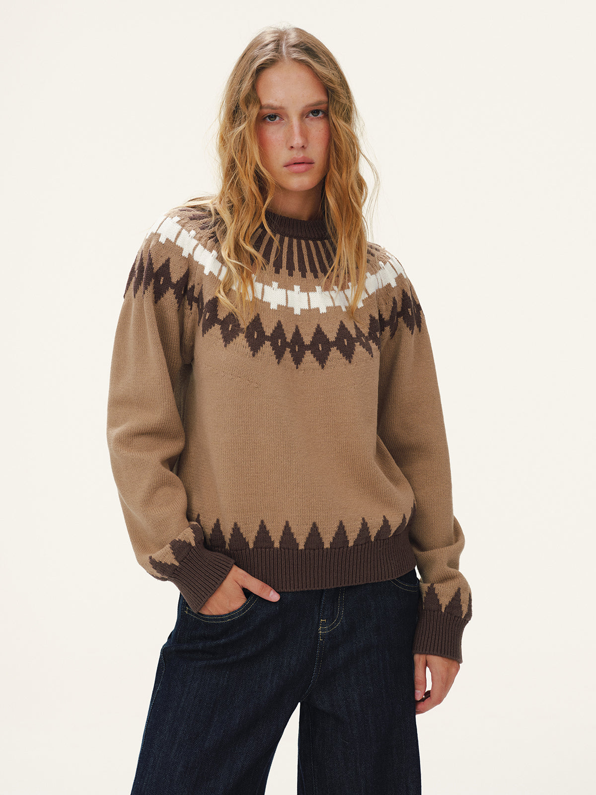 Fair Isle Knitted Sweater for Winter Comfort and Style