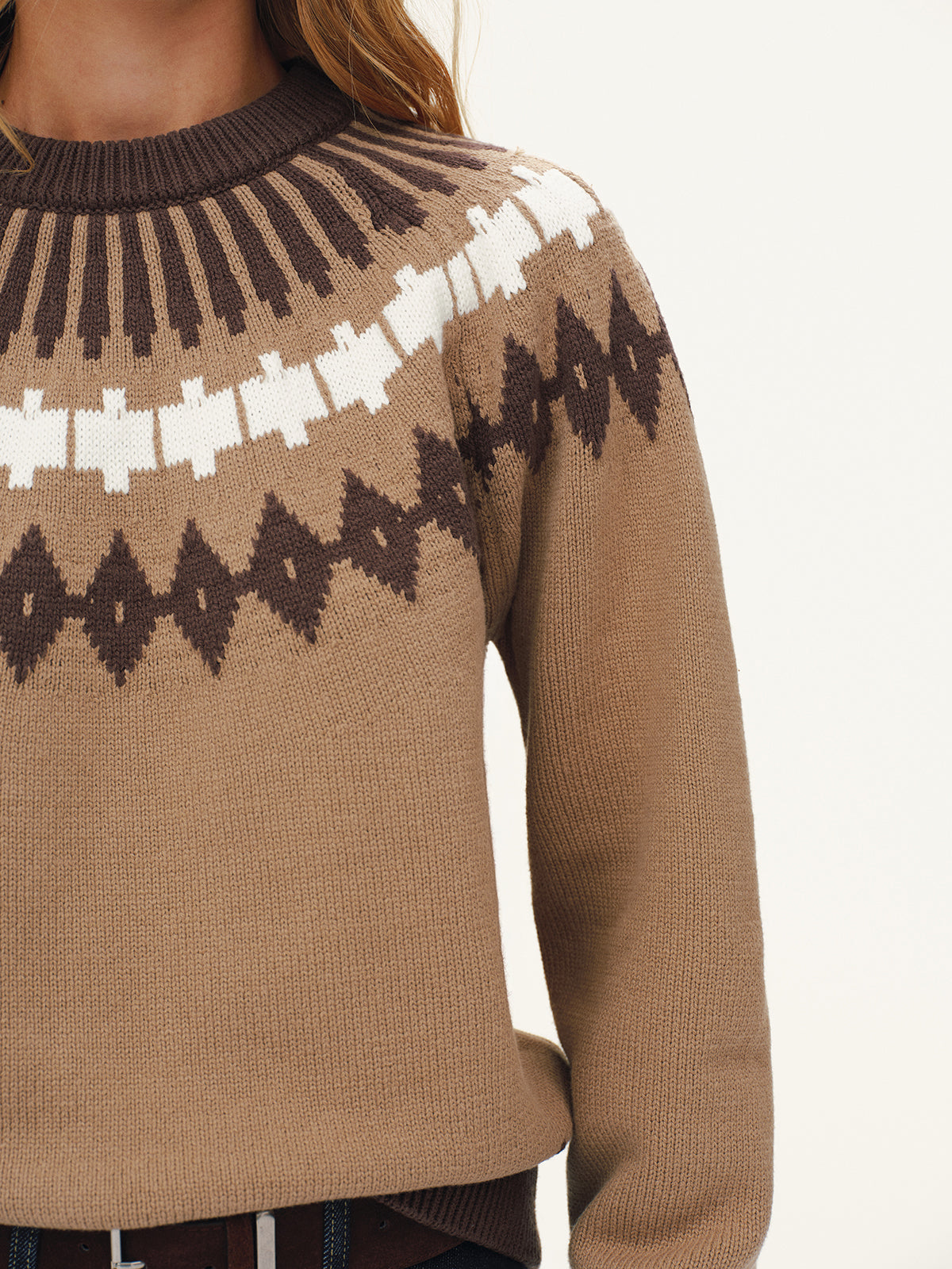 Fair Isle Knitted Sweater for Winter Comfort and Style