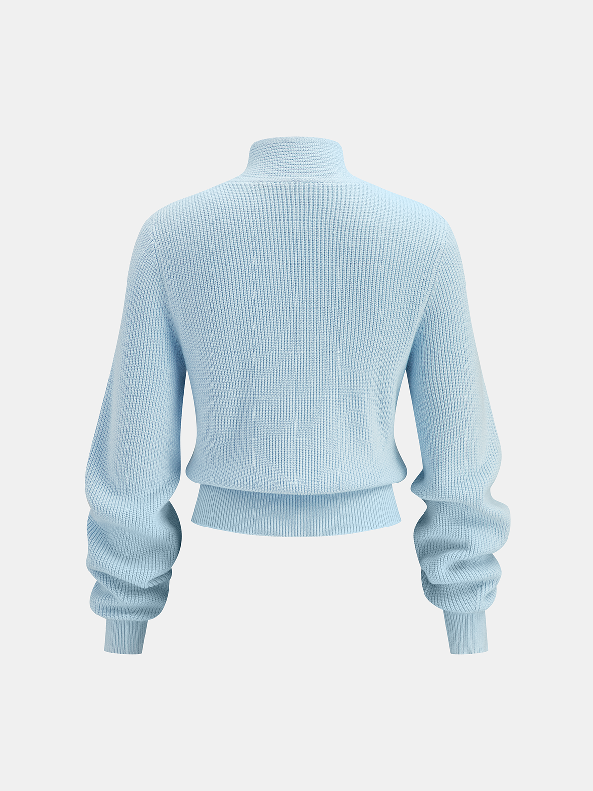 Tie-Neck Cropped Sweater for Women Comfort Fit