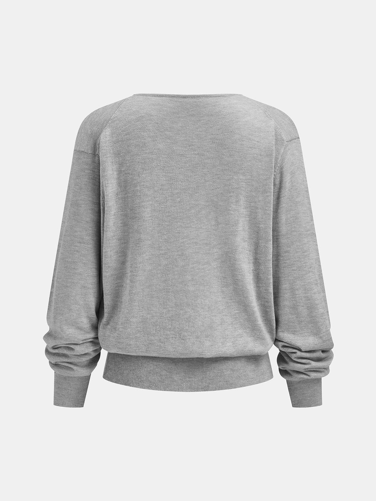 Twist-Front Wool-Blend Knit Sweater Cozy Comfortable Winter Wear