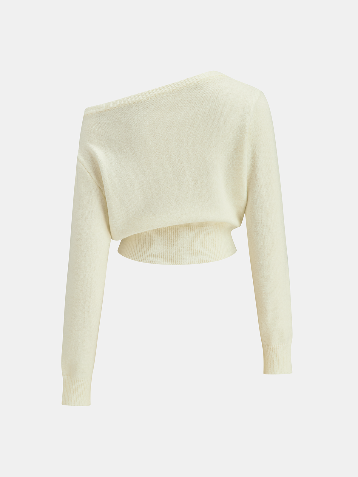 Off-Shoulder Knit Sweater for Women Cozy Winter Style