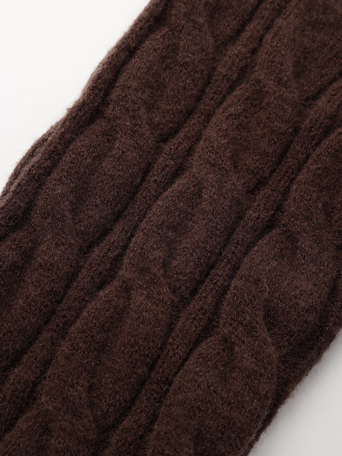 Cross-Front V-Neck Cable Knit Sweater for Women with Cozy Long Sleeves