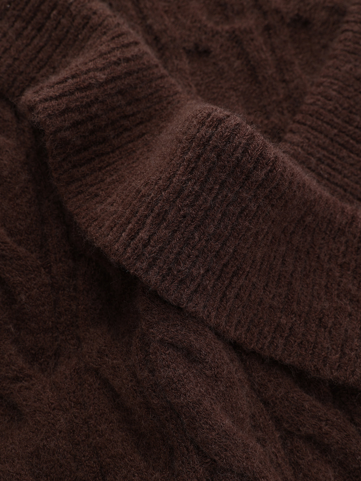 Cross-Front V-Neck Cable Knit Sweater for Women with Cozy Long Sleeves