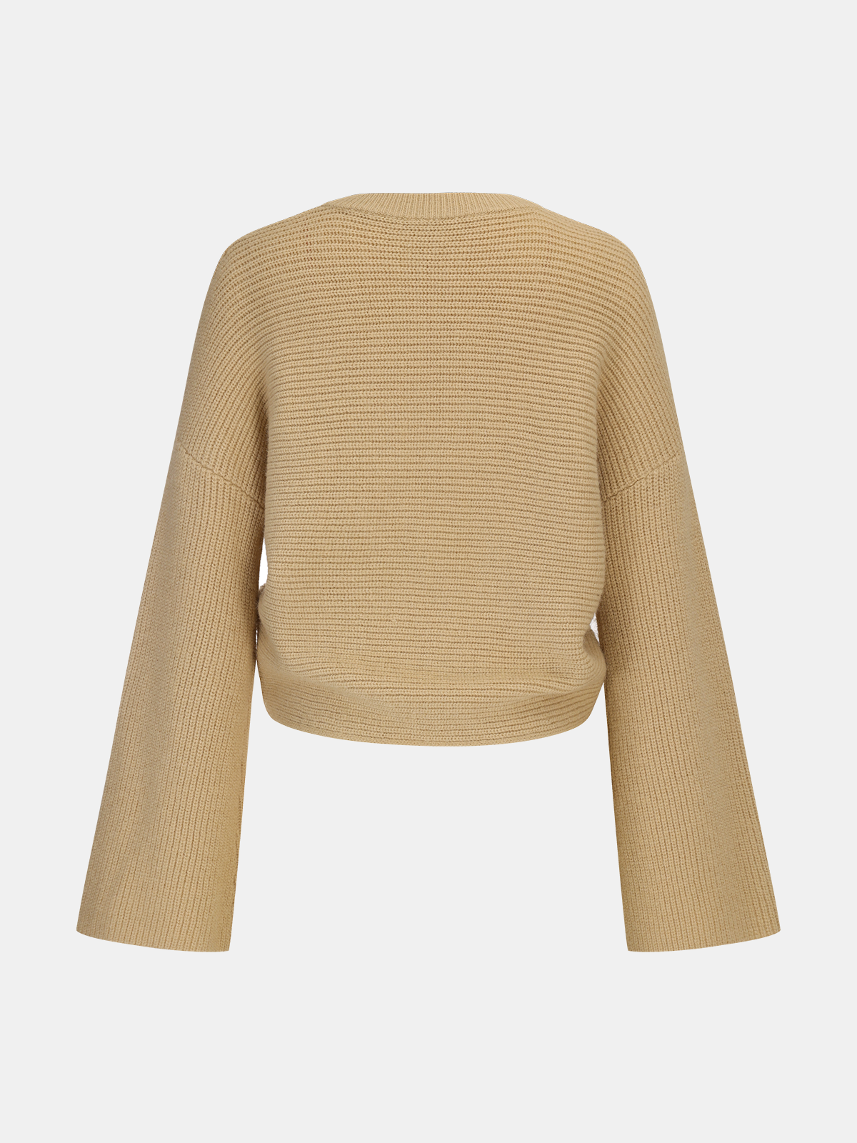 Asymmetric Wrap Knit Sweater Cozy Long Sleeve Pullover