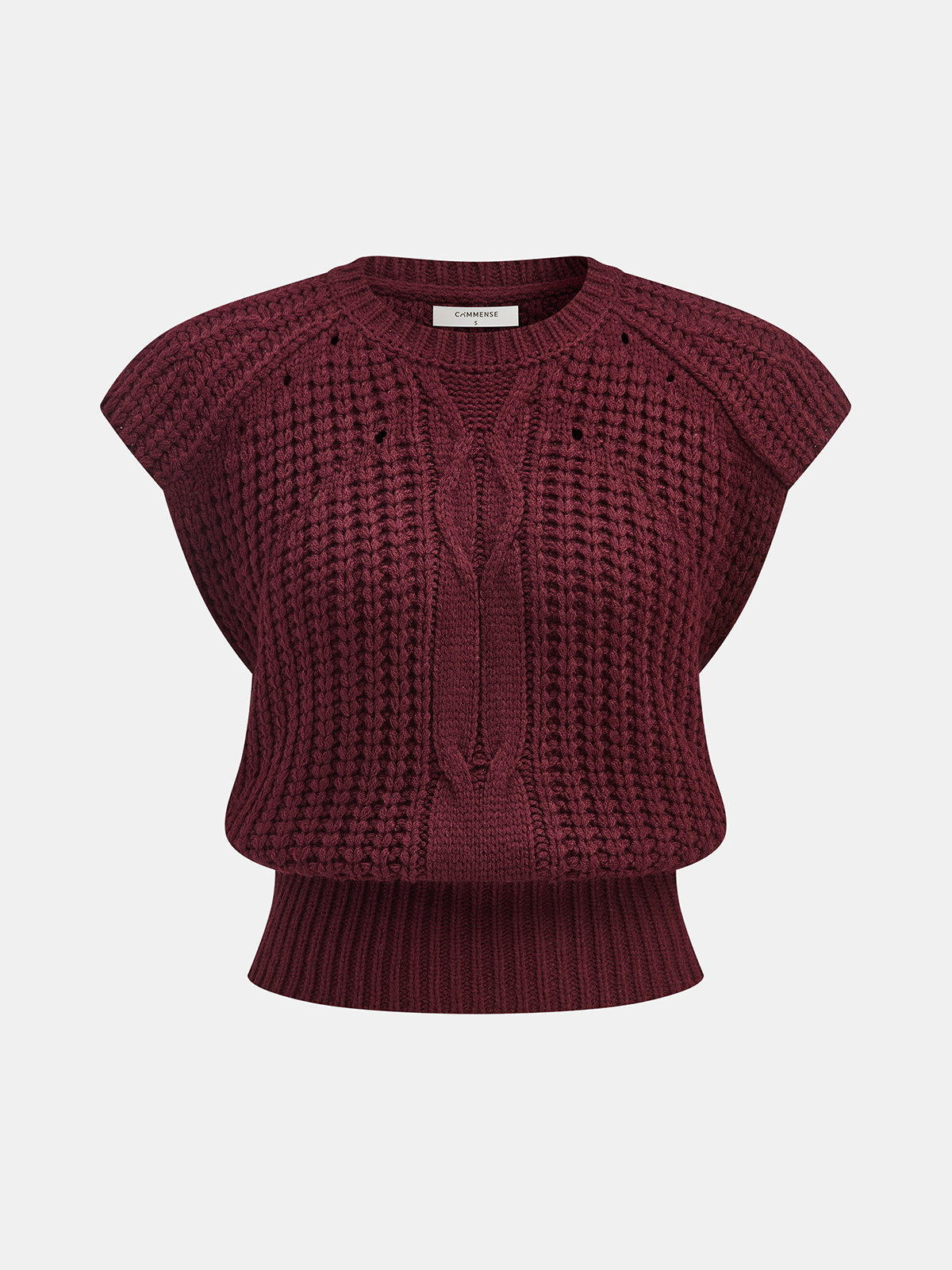 Sleeveless Cable Knit Vest for Women Comfortable Layering Essential