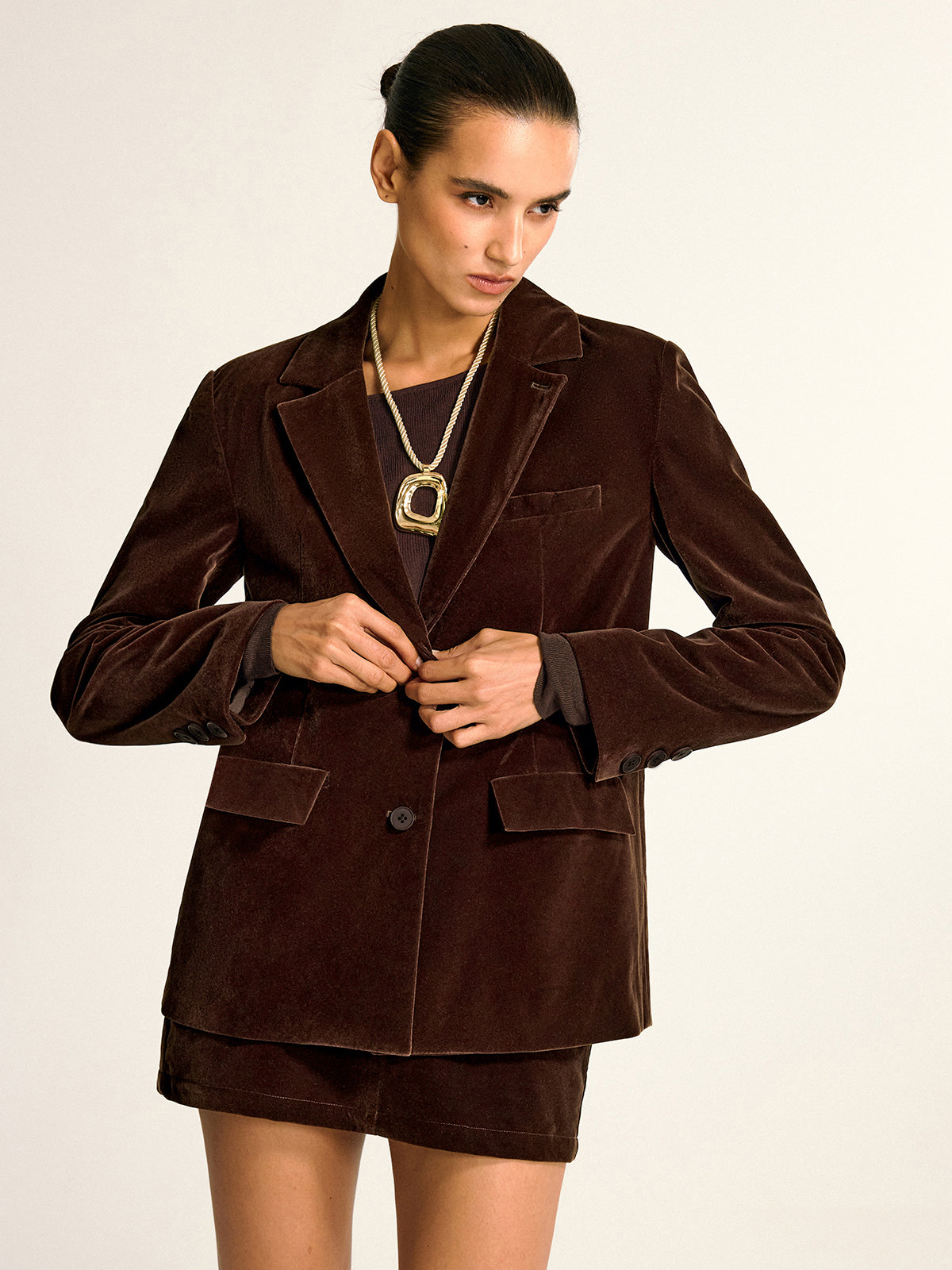Velvet Shawl Collar Blazer for Men Formal Elegant