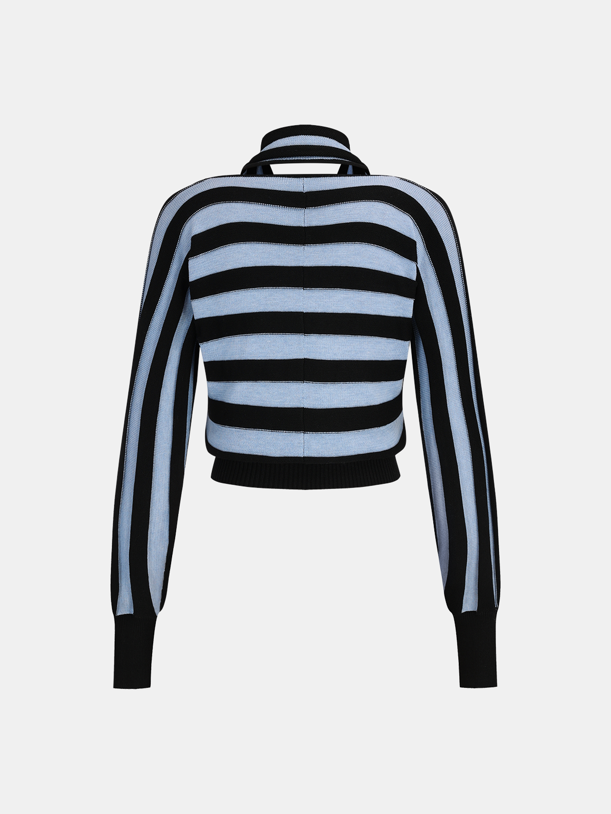 Wool Blend Halter Stripe Knit Top for Women Casual Wear