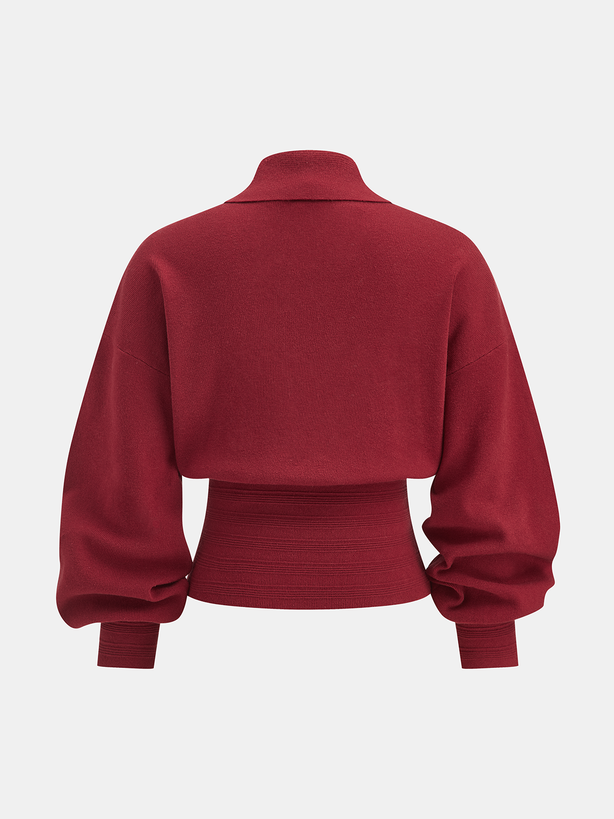 Polo Collar Buttoned Knit Sweater for Men Comfort Fit