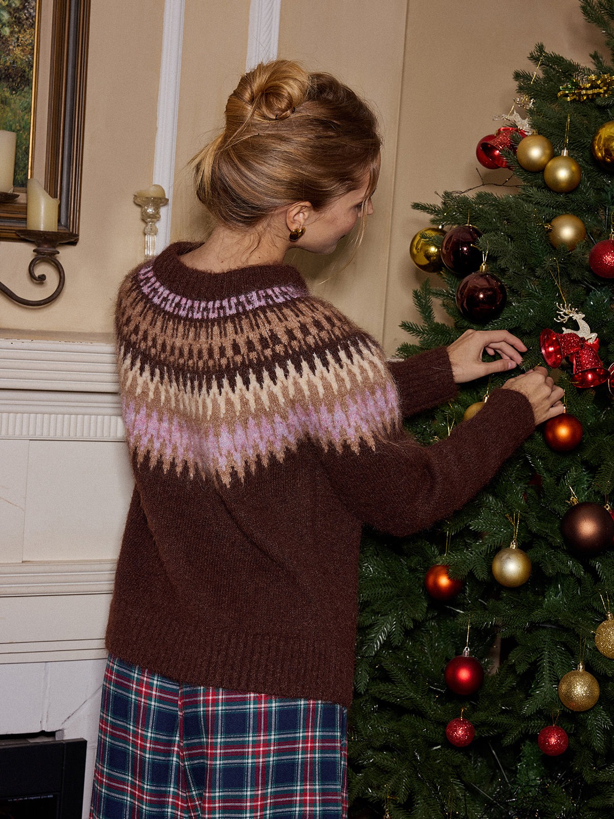 Fair Isle Wool Blend Cardigans for Cozy Winter Layering