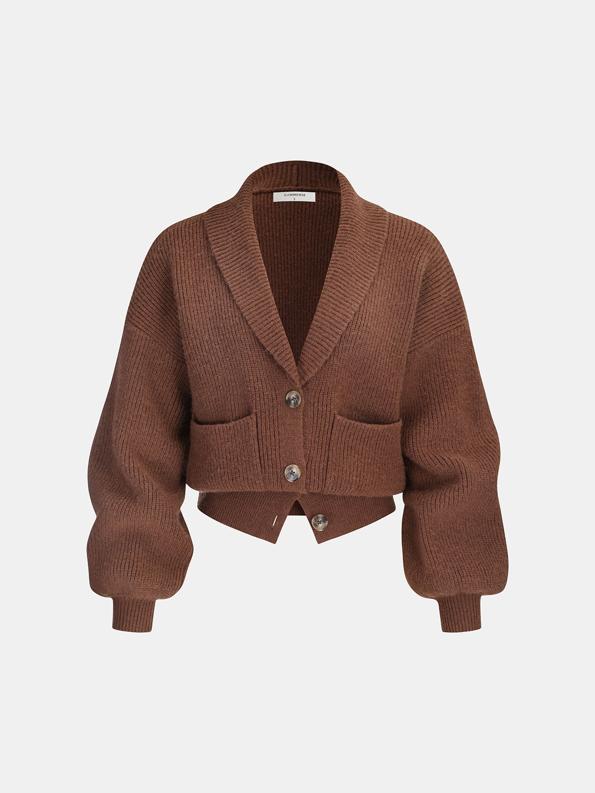 Ribbed Knit Cropped Shawl Collar Cardigan, Lightweight Open Front Sweater Top