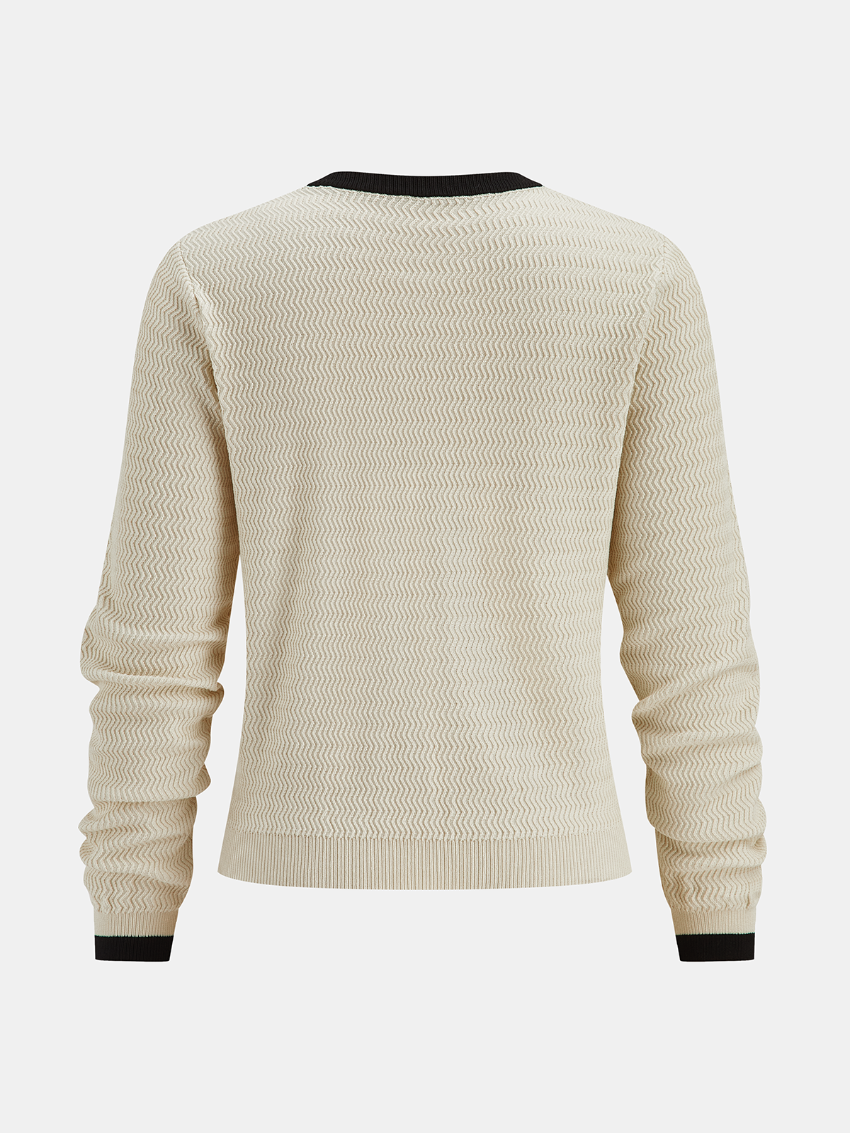 Textured Chevron Knit Pocketed Sweater Co-ords Comfortable Casual Outfit Set