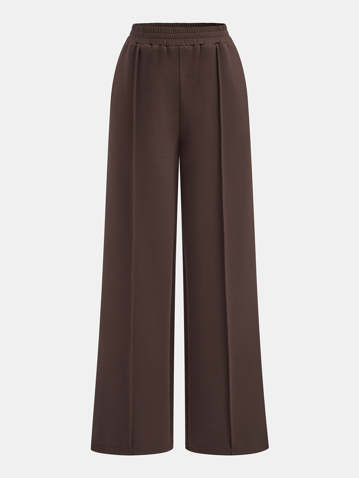 Elastic Waistband Mid-Waist Sweatpants for Casual Workouts & Lounging