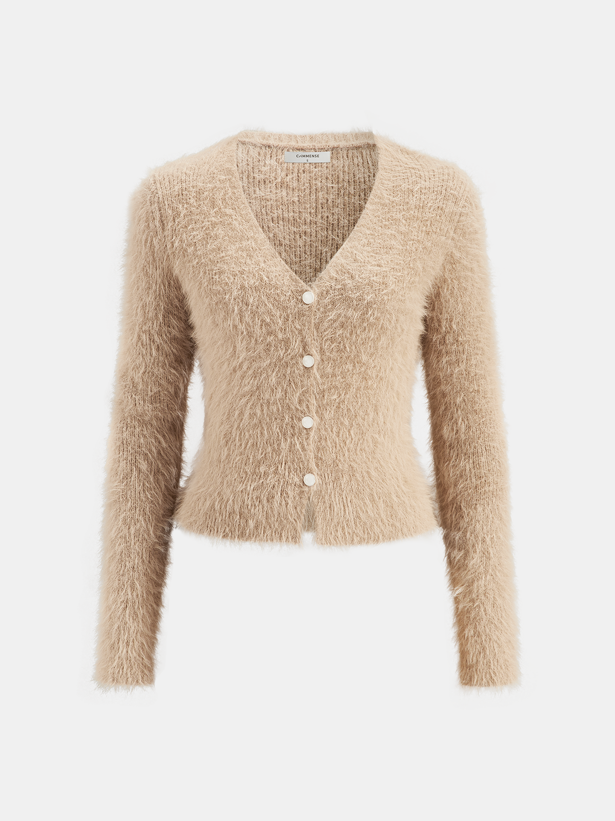 Mohair Knit Cardigan and Mermaid Skirt Set with Matching Belt