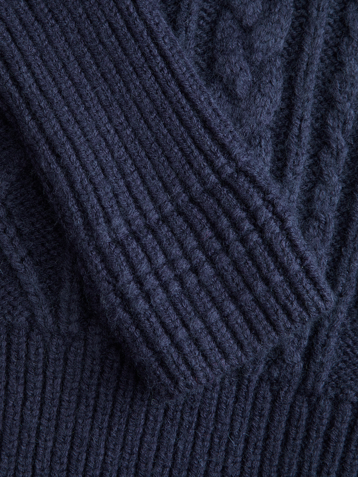 Wool-Blend Cable-Knit Waist-Defined Sweater for Women