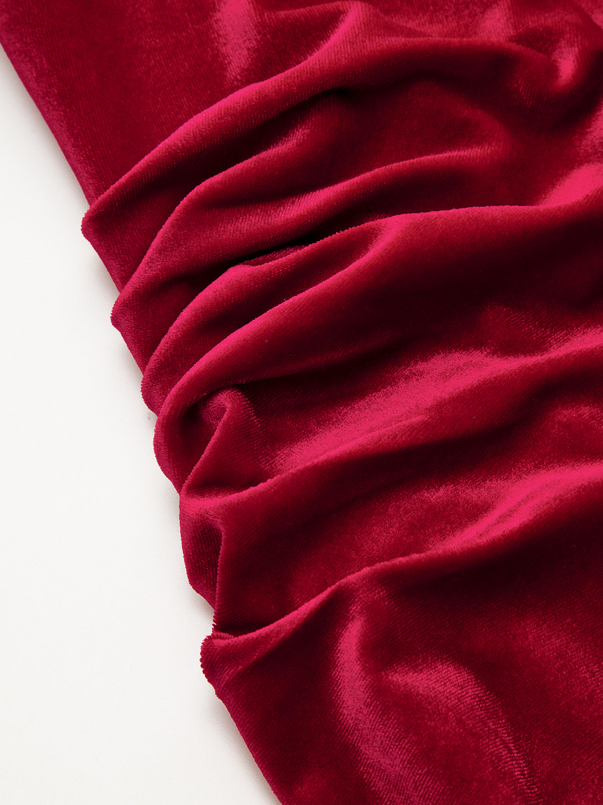 Velvet Mock Neck Ruched Sleeveless Dress for Elegant Evenings