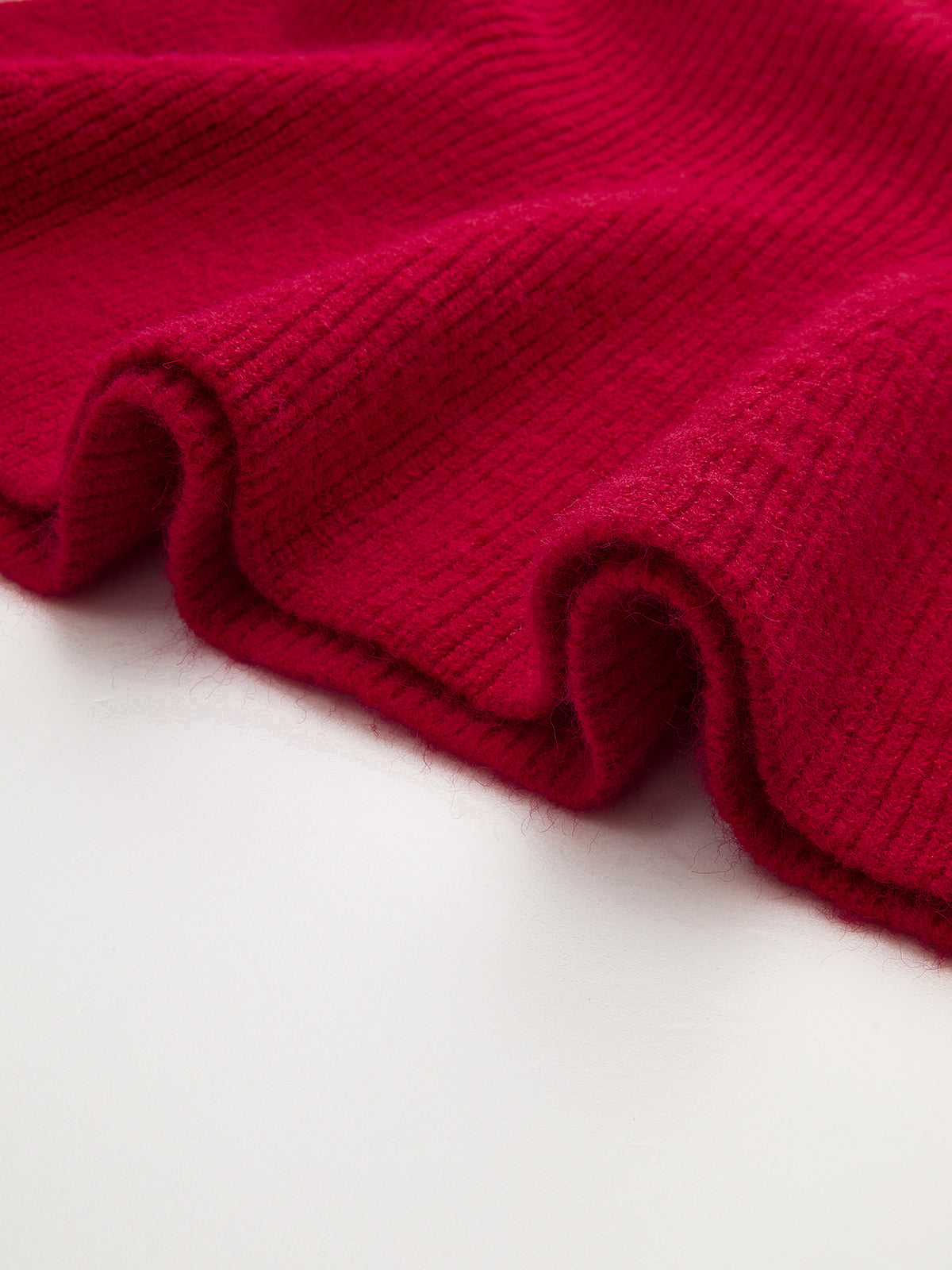 One-Shoulder Rib-Knit Peplum Sweater Chic Feminine Style for Women