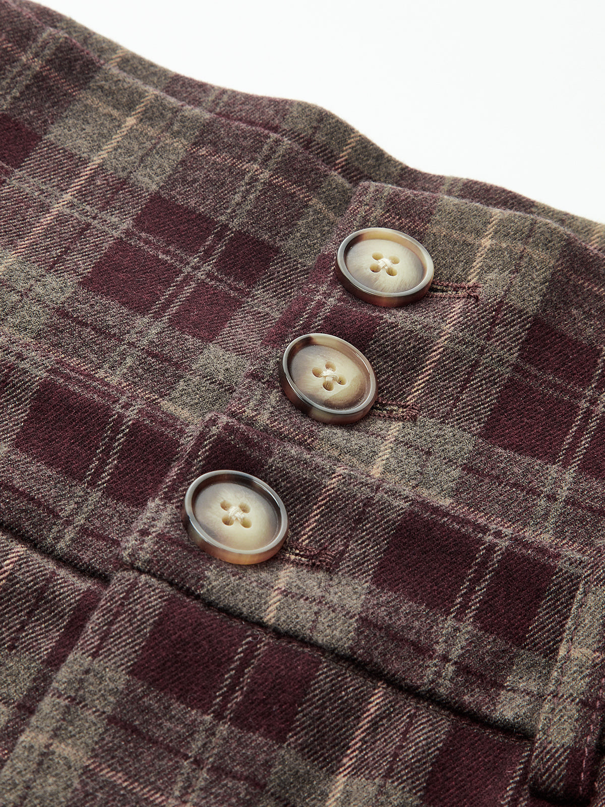 High-Waisted Plaid Wide-Leg Pants for Women Casual Comfort