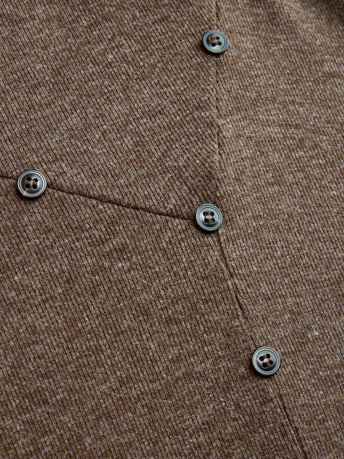 Asymmetric Button-Detail Dress with Long Sleeves and Midi Length