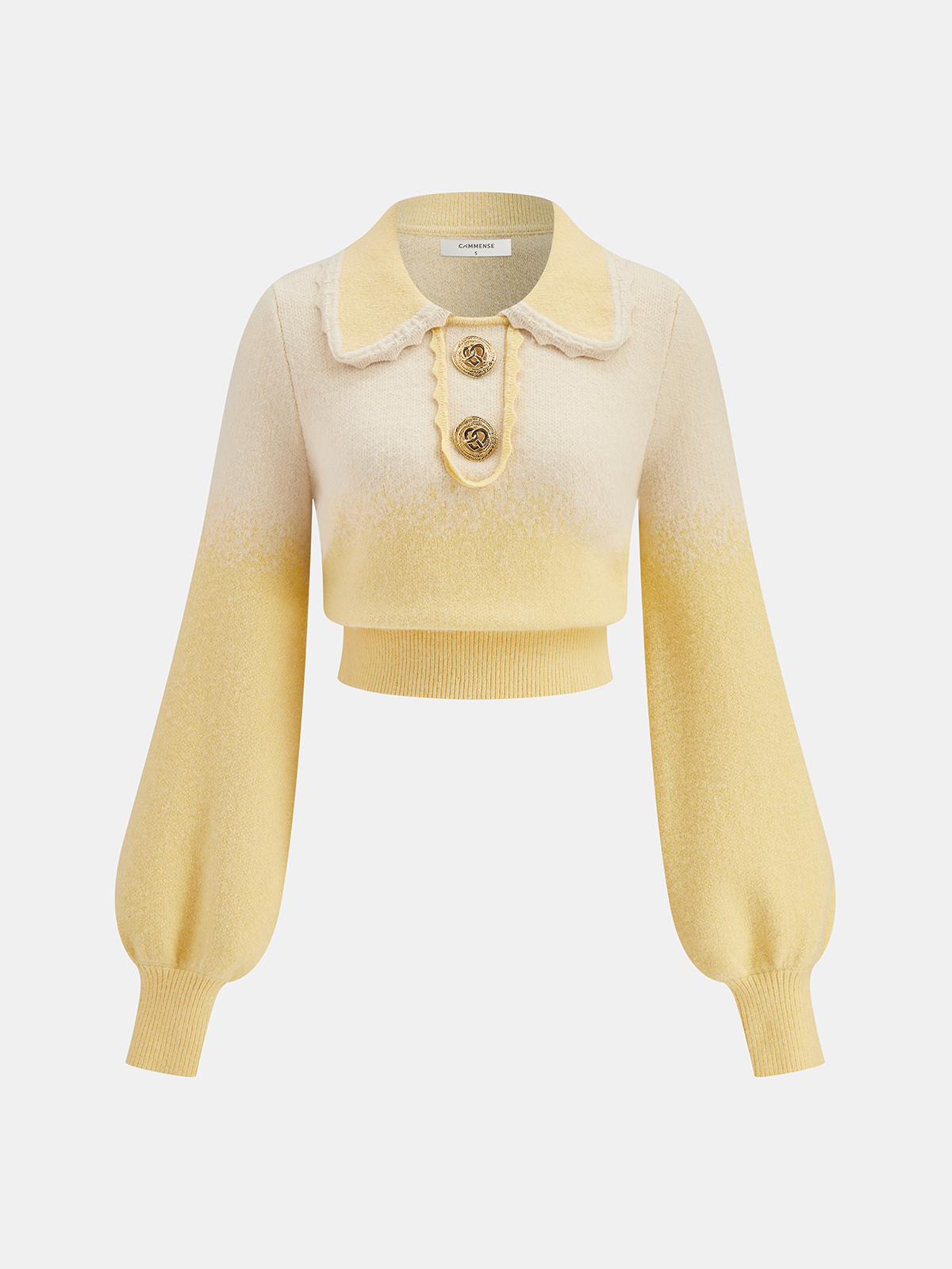 Ombre Knitted Top and Mini Skirt Set with Cozy Stretch Fabric