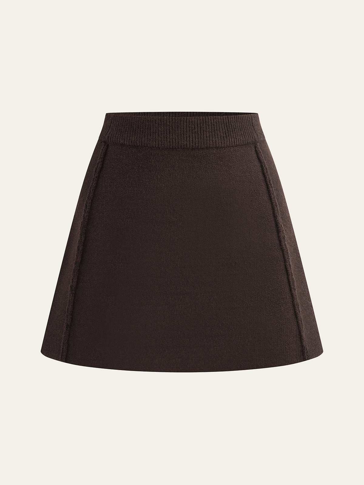Lamb Sleeve Metal Button Knit Top and Skirt Set, Elegant Fashion Outfit for Women