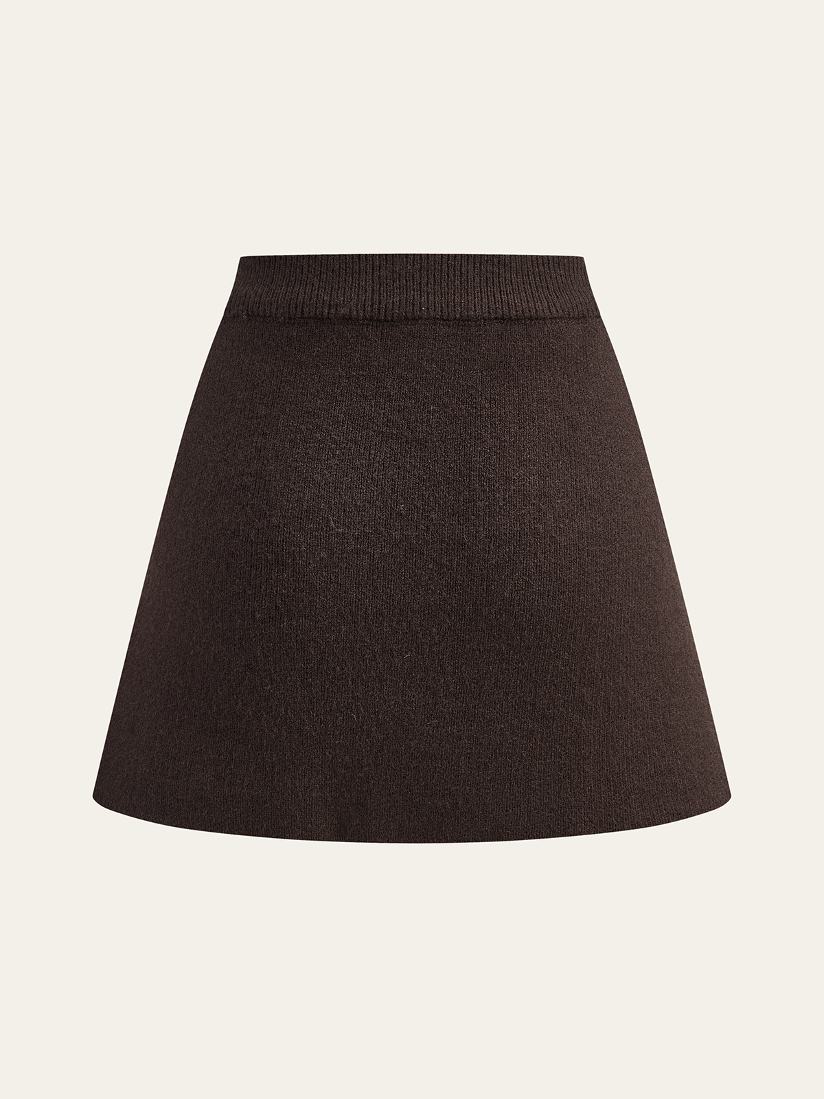 Lamb Sleeve Metal Button Knit Top and Skirt Set, Elegant Fashion Outfit for Women