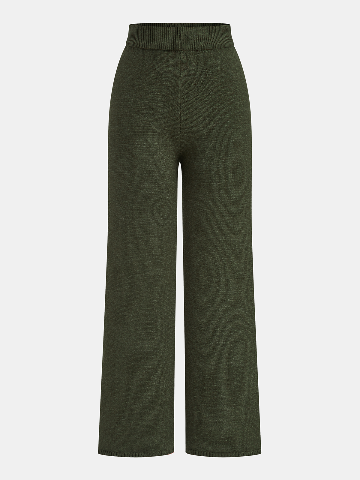 Cable Knit Sweater & Wide-Leg Pant Set Winter Cozy Outfit Essentials