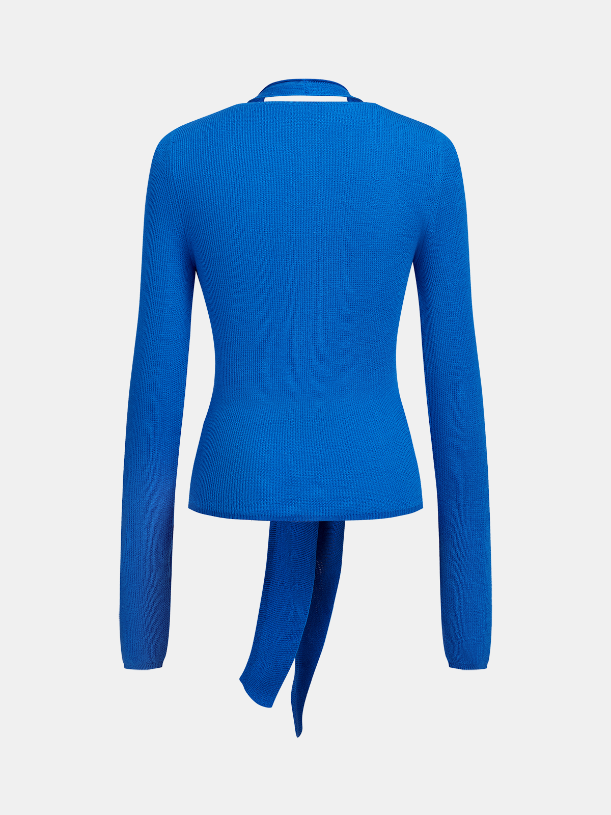 2-in-1 Knot-Front Ribbed Top Comfortable Stylish Versatile Wear