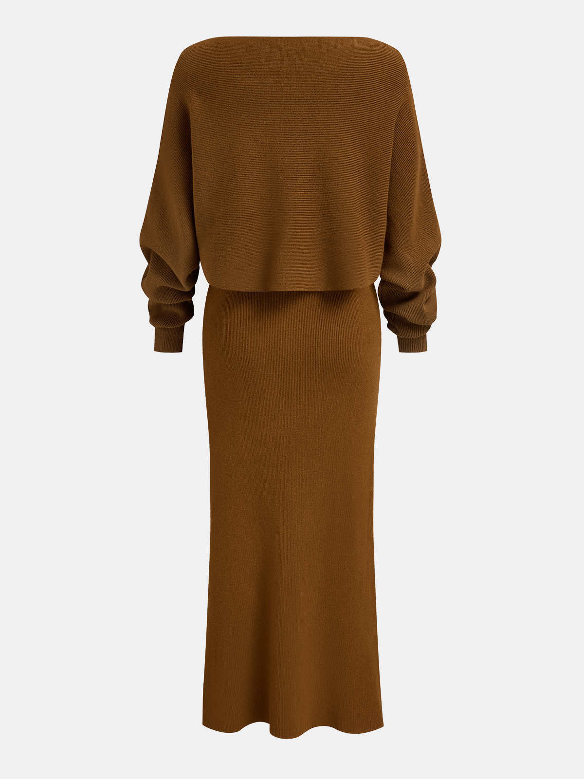Knit Top & Cami Maxi Dress Two-Piece Set, Women’s Summer Casual Outfit
