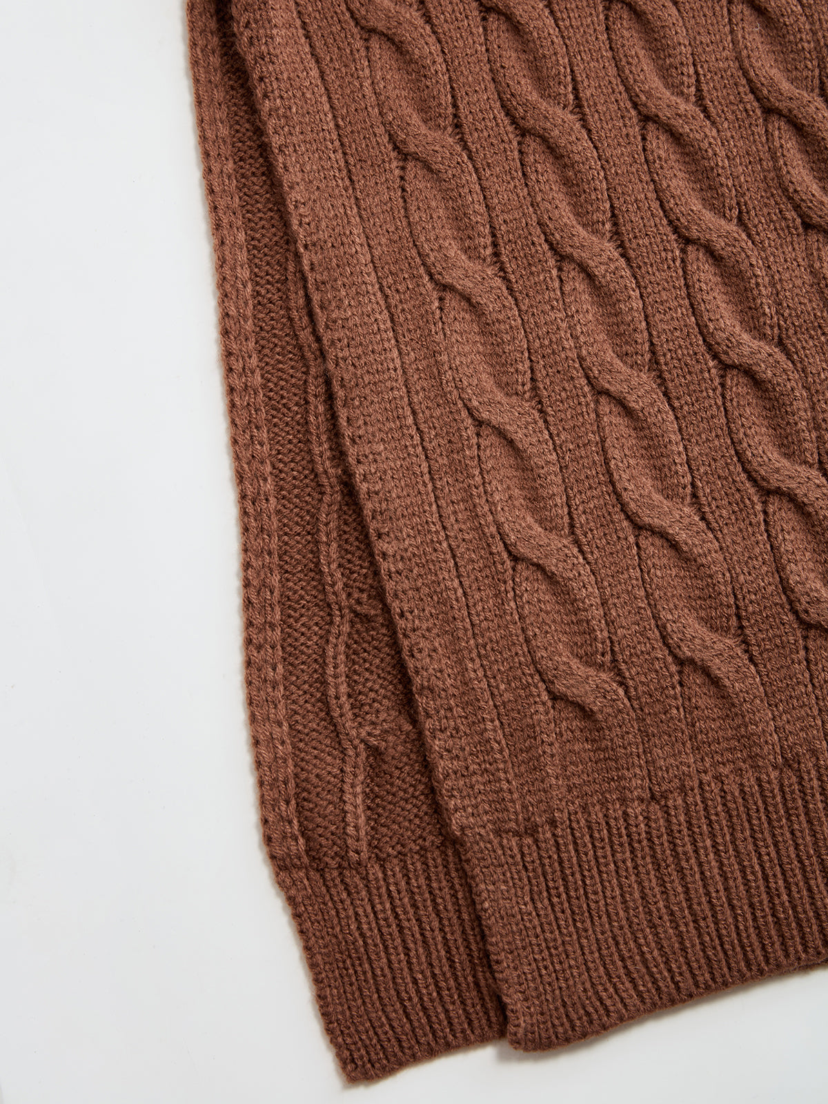 Cable-Knit V-Neck Maxi Sweater Dress Cozy Winter Essential