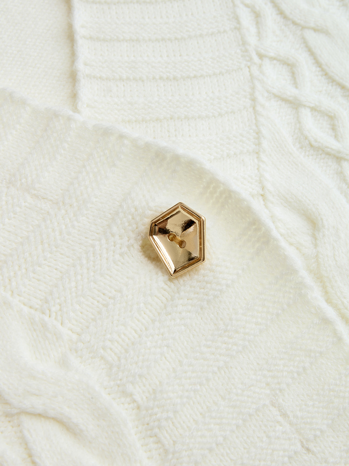 Belted Cable-Knit Cardigan with Metal Button Detail, Cozy Winter Layer Essential