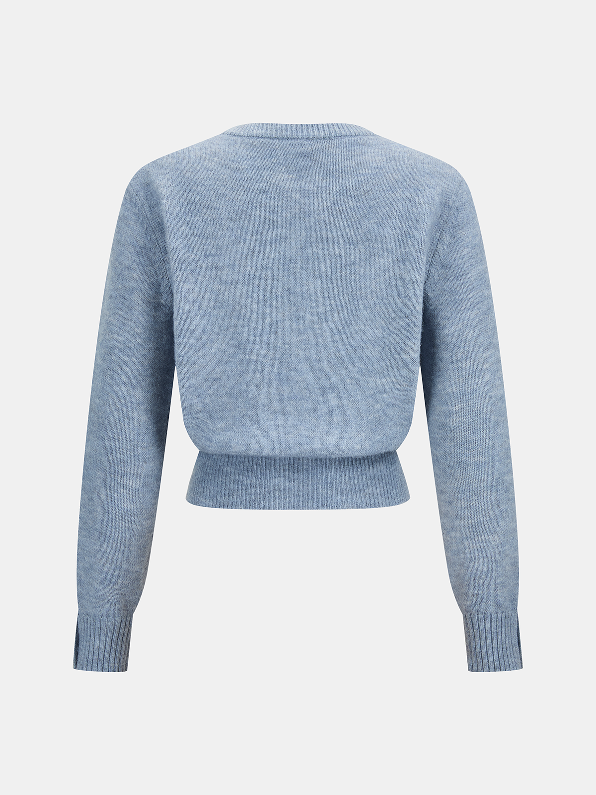 Wool-Blend Knot-Front Sweater Comfortable and Stylish Pullover
